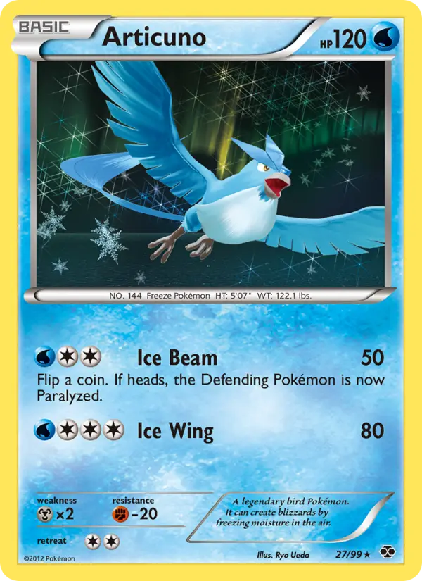 Articuno 27 card from Next Destinies