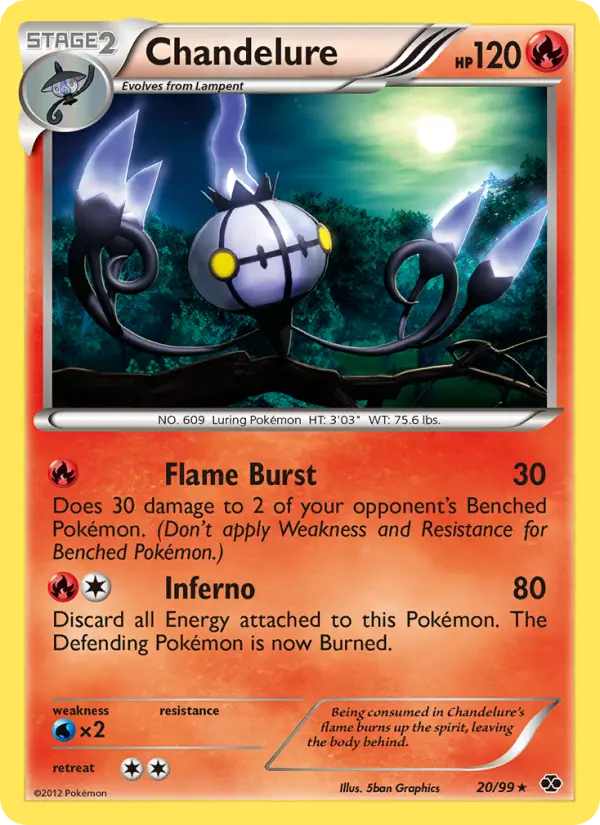 Chandelure 20 card from Next Destinies