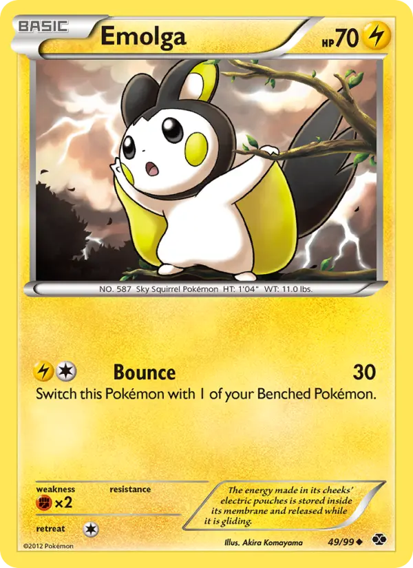 Emolga 49 card from Next Destinies
