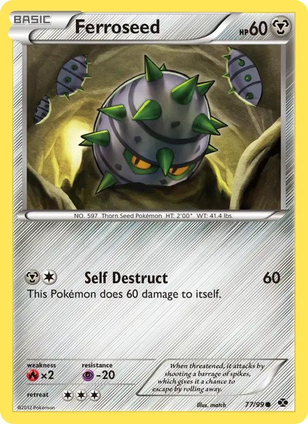 Ferroseed 77 card from Next Destinies