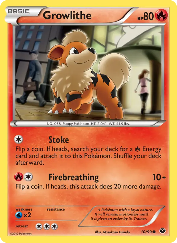 Growlithe 10 card from Next Destinies