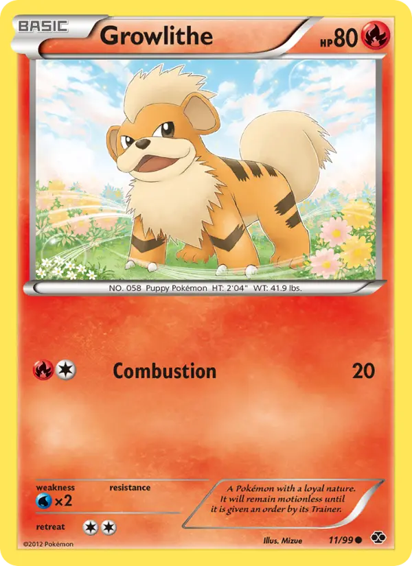 Growlithe 11 card from Next Destinies