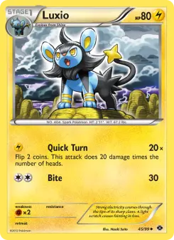 Luxio 45 — shown as an example of the Reverse Holofoil finish