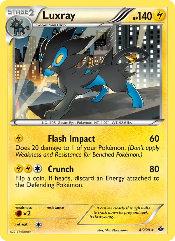 Luxray 46 card from Next Destinies