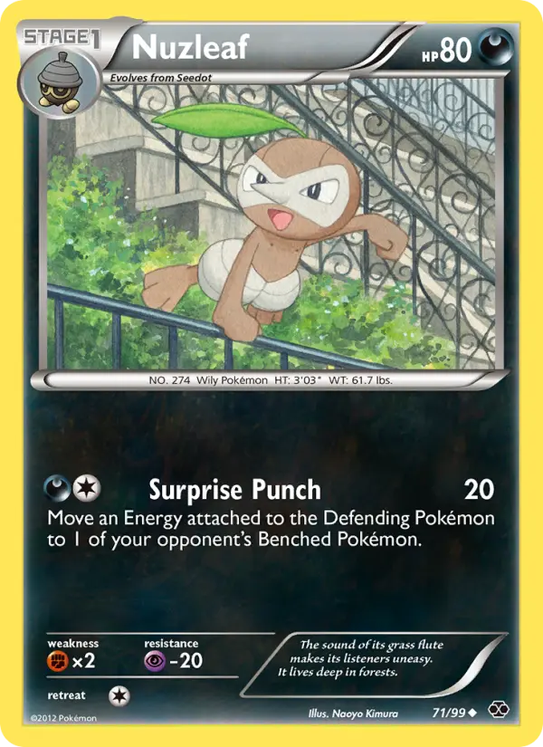 Nuzleaf 71 card from Next Destinies