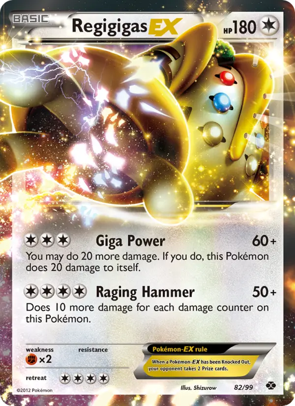 Regigigas-EX 82 card from Next Destinies