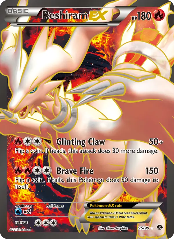 Reshiram-EX 95 card from Next Destinies