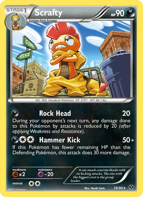 Scrafty 74 card from Next Destinies