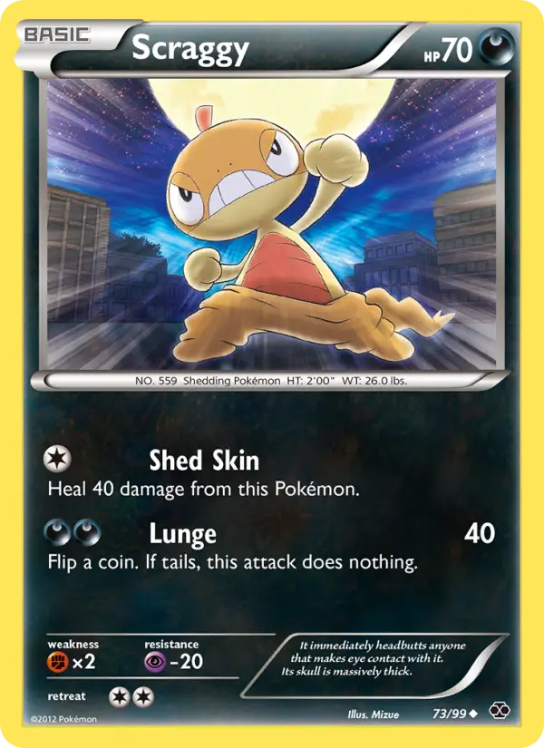 Scraggy 73 card from Next Destinies
