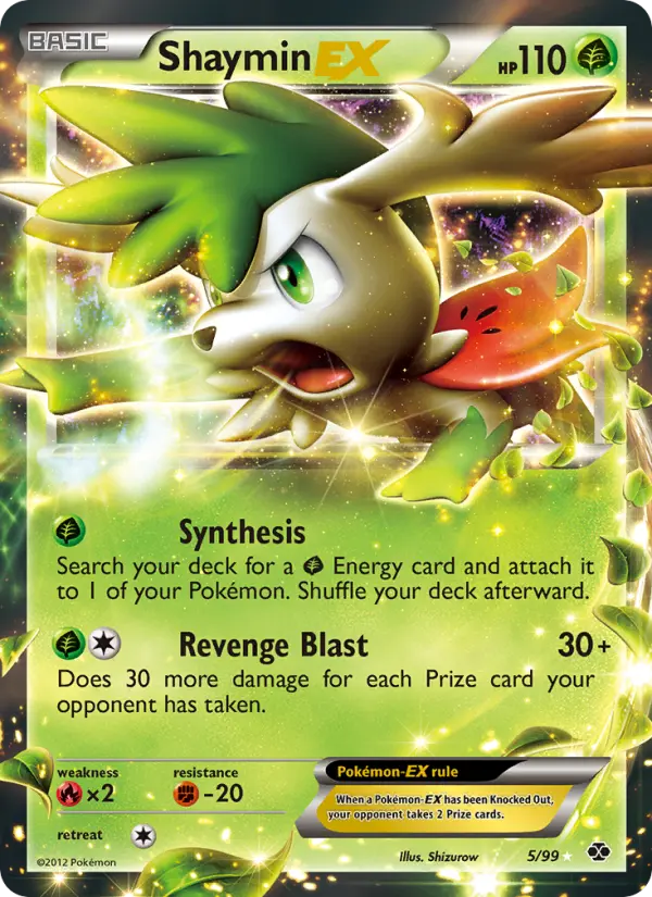 Shaymin-EX 5 card from Next Destinies
