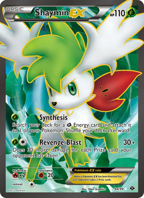 Shaymin-EX 94 card from Next Destinies