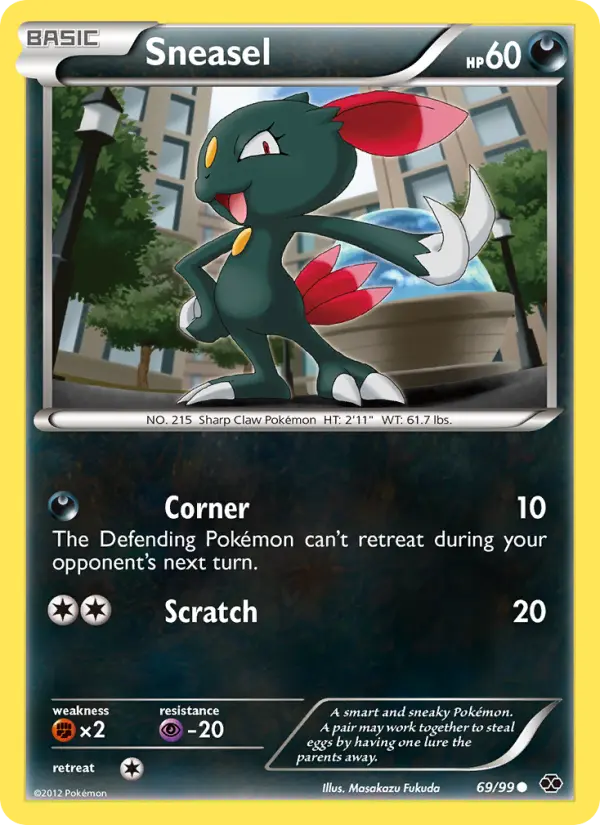 Sneasel 69 card from Next Destinies