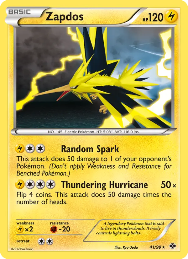 Zapdos 41 card from Next Destinies
