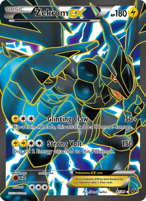 Zekrom-EX 97 — the most expensive Next Destinies card