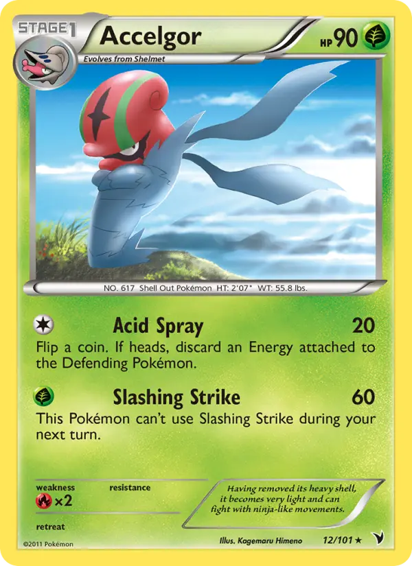 Accelgor 12 card from Noble Victories