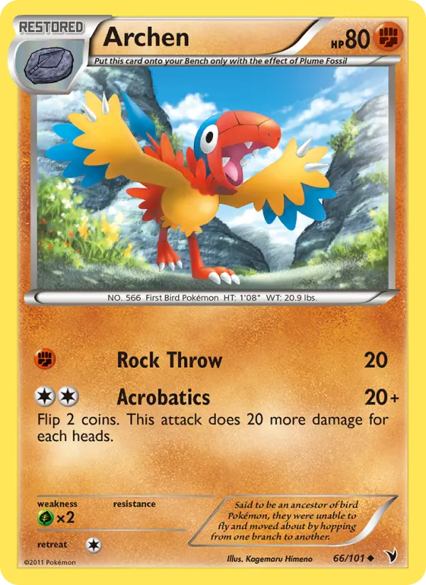 Archen 66 card from Noble Victories