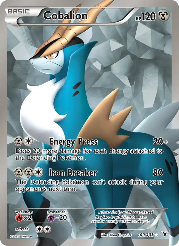 Cobalion 100 card from Noble Victories