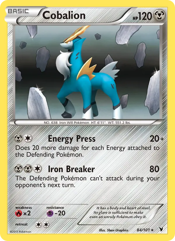 Cobalion 84 card from Noble Victories