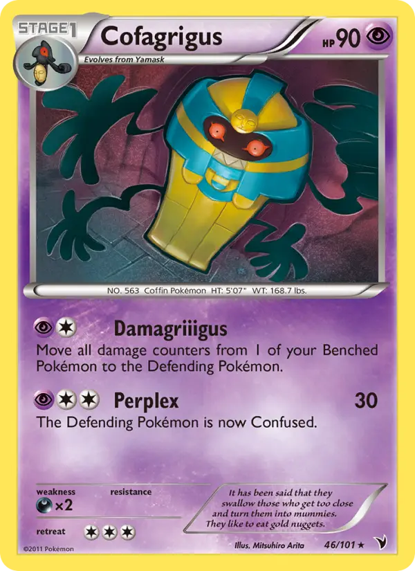 Cofagrigus 46 card from Noble Victories