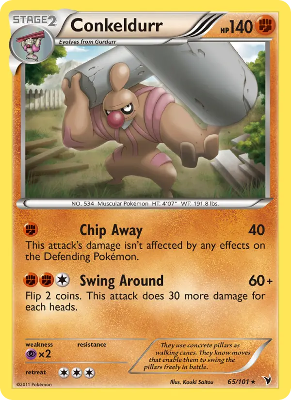 Conkeldurr 65 card from Noble Victories