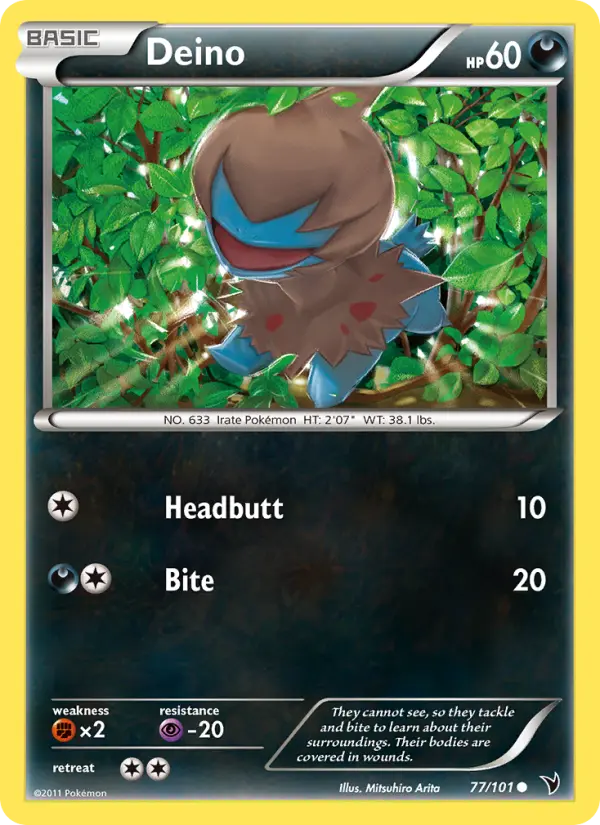 Deino 77 card from Noble Victories
