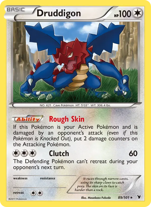 Druddigon 89 card from Noble Victories