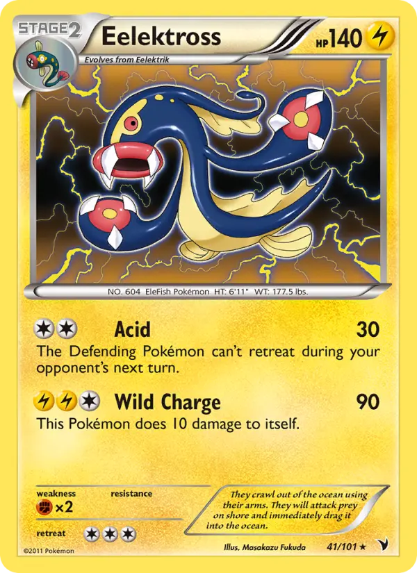 Eelektross 41 card from Noble Victories