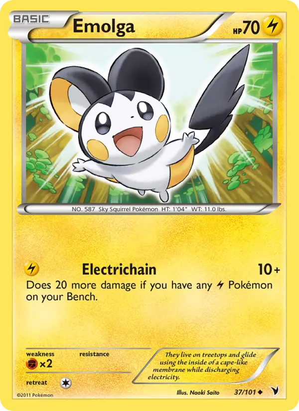 Emolga 37 card from Noble Victories