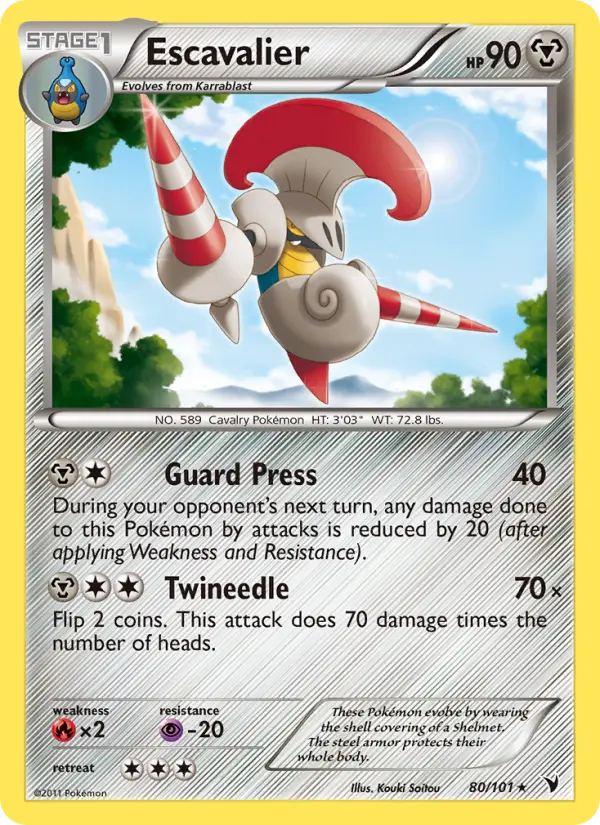 Escavalier 80 card from Noble Victories