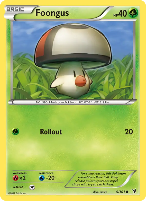 Foongus 9 card from Noble Victories