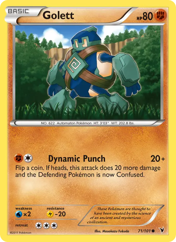Golett 71 card from Noble Victories