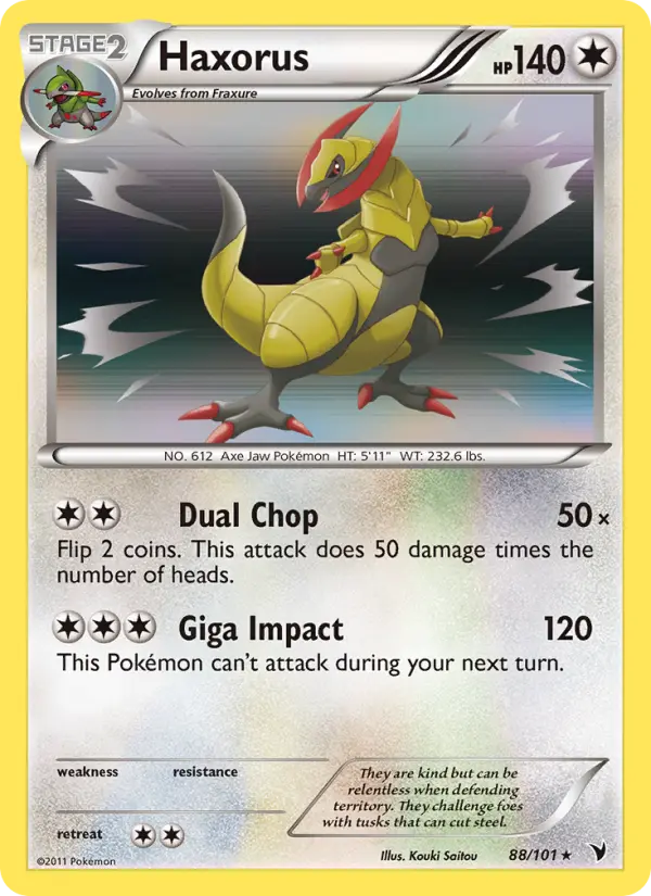 Haxorus 88 — Noble Victories 88, Holofoil finish