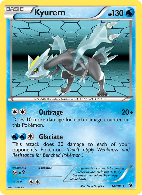 Kyurem 34 card from Noble Victories