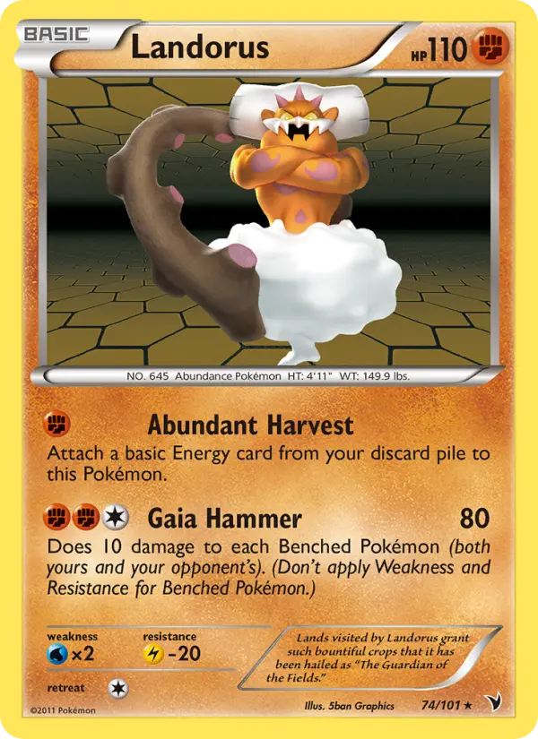 Landorus 74 card from Noble Victories