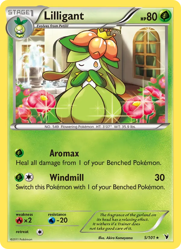 Lilligant 5 card from Noble Victories