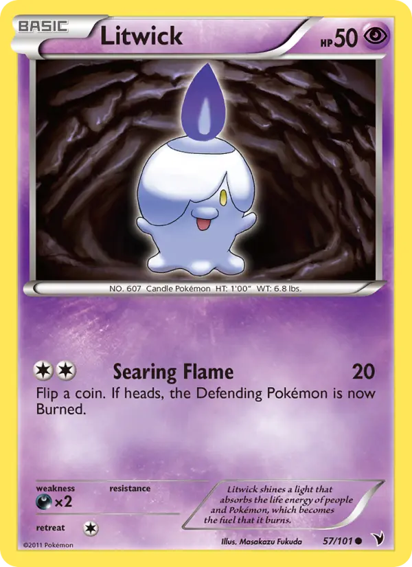 Litwick 57 card from Noble Victories