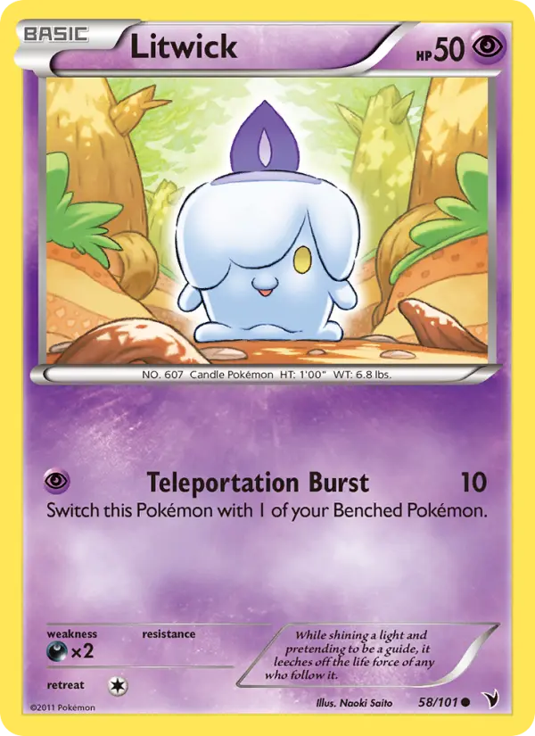 Litwick 58 card from Noble Victories