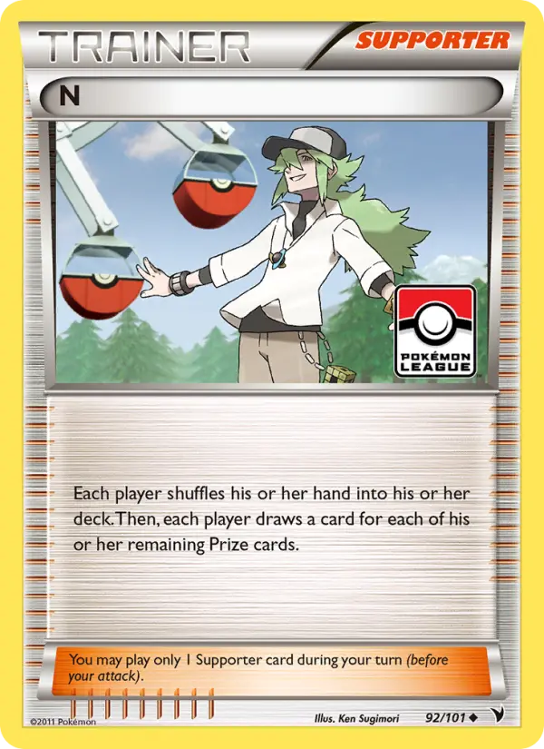 N 92 card from Noble Victories