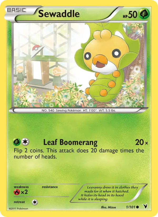 Sewaddle 1 card from Noble Victories