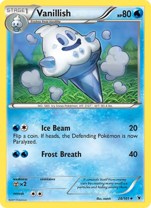 Vanillish 28 card from Noble Victories