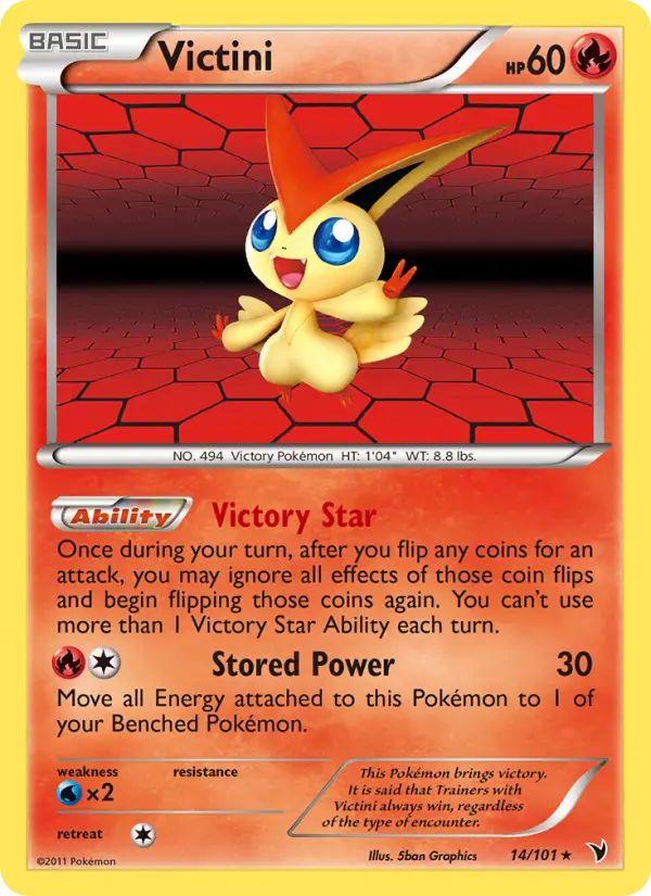 Victini 14 card from Noble Victories