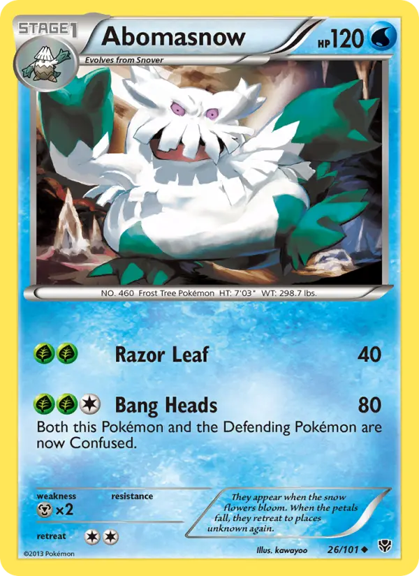 Abomasnow 26 — Plasma Blast 26, Normal finish
