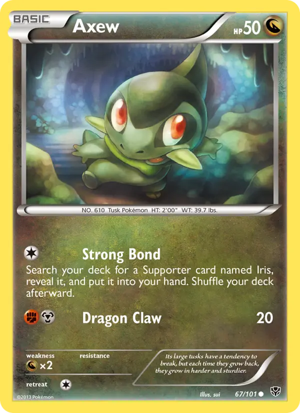 Axew 67 card from Plasma Blast