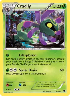 Cradily 4 — Plasma Blast