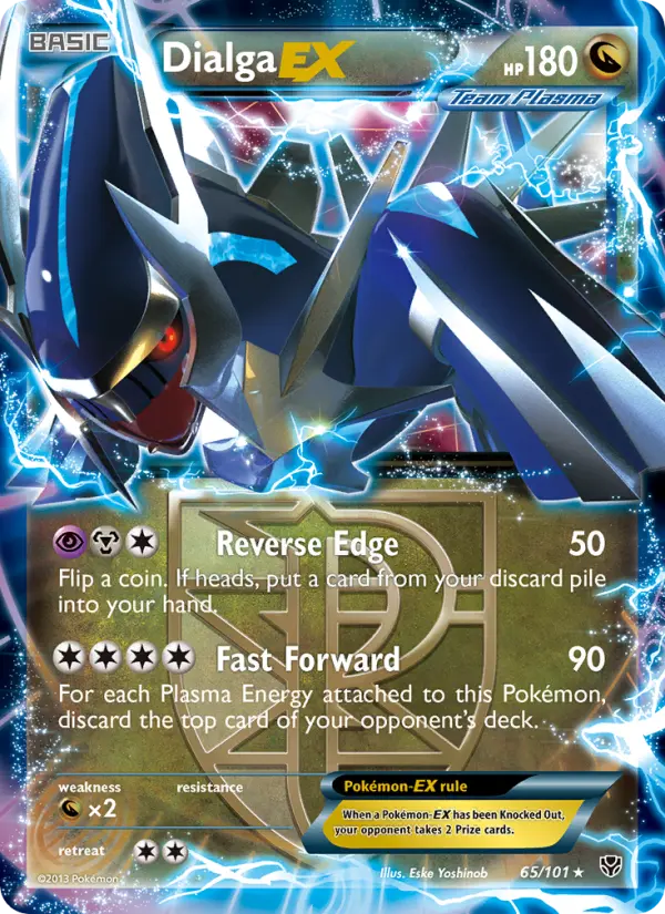 Dialga-EX 65 card from Plasma Blast