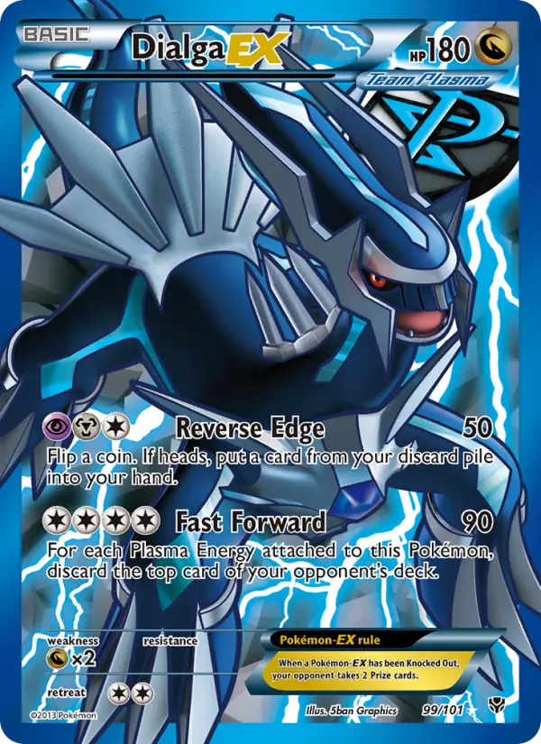 Dialga-EX 99 card from Plasma Blast