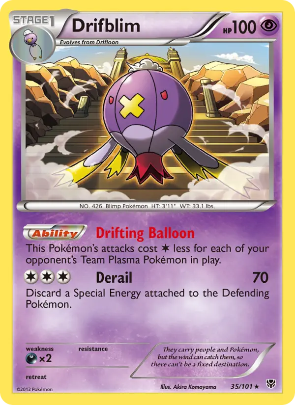 Drifblim 35 card from Plasma Blast
