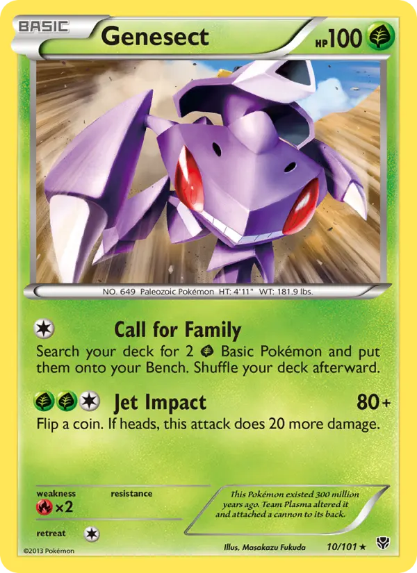 Genesect 10 — Plasma Blast 10, Normal finish