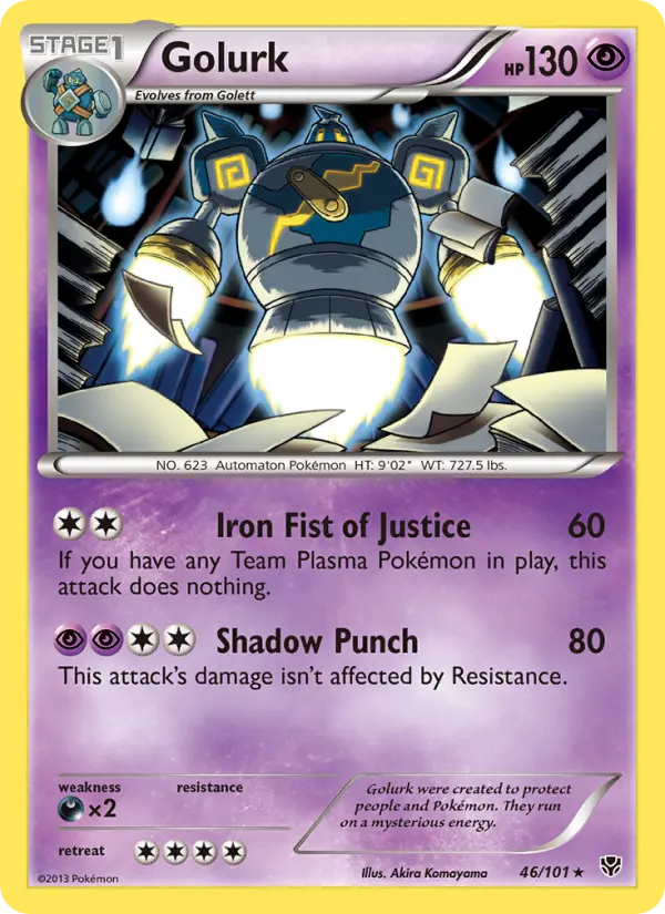 Golurk 46 card from Plasma Blast