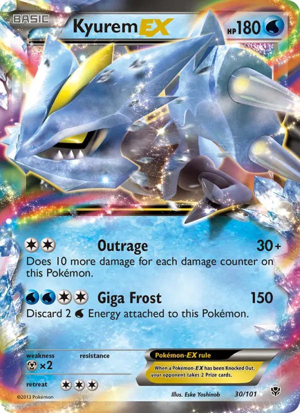 Kyurem-EX 30 — Plasma Blast 30, Holofoil finish